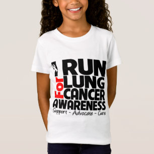 T-Shirt Je cours pour la conscience de cancer de poumon
