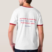 T-shirt Je cours pour le président (Dos)