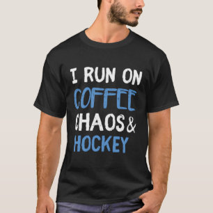 T-shirt Je Cours Sur Café Chaos Hockey Coach Joueur Ventil