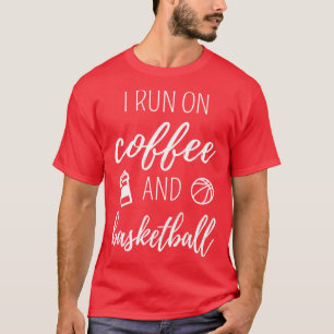 T-shirt Je Cours Sur Café Et Basket Je