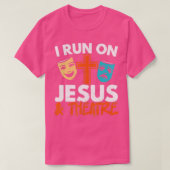 T-shirt Je Cours Sur Jesus Et Théâtre Broadway Christian B (Design devant)