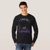 T-shirt Je cours sur le café et Lavender Essential Oil Dea (Devant entier)