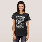 T-shirt Je cours un café l Funny sarcasme hilarant gag noi (Devant entier)