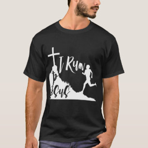 T-shirt Je cours vers Jésus courir Jogging Religieux Chrét