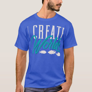 T-shirt Je Crée Mondes Aquascapage Propriétaire Aquarium