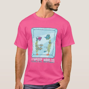 T-shirt Je crée Mondes Mondes Aquascapage Aquarium Keeper