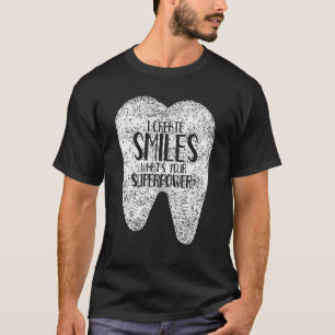 T-shirt Je Crée Sourires Dentistes Dentistes Dentiste Trav
