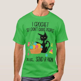 T-shirt Je crochet Je n'étouffe pas les gens