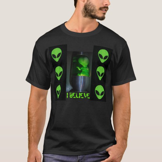 T-SHIRT JE CROIS, ALIEN BÉBÉ (Devant)