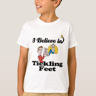T-shirt je crois au chatouillement des pieds
