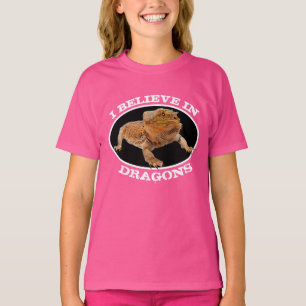 T-shirt "Je crois aux dragons" avec le dragon barbu