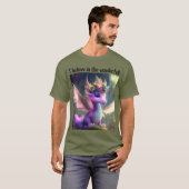 T-shirt Je crois aux Merveilleux ! (Dragon de Fée Violette (Devant entier)