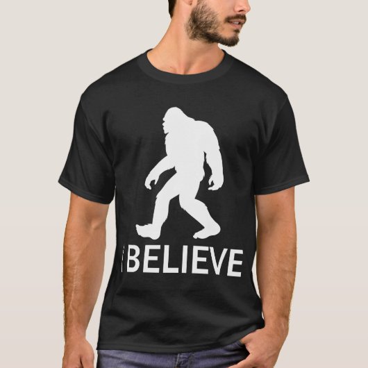 T-shirt Je crois en Bigfoot (Devant)