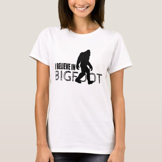 T-shirt Je crois en Bigfoot Sasquatch drôle (Devant)