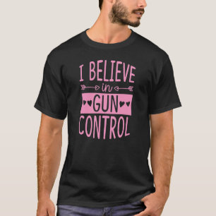 T-shirt Je Crois En Gun Control Love Heart Anti Gun Activ
