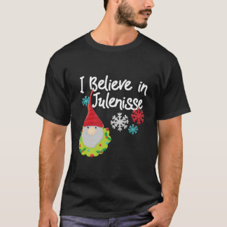 T-shirt Je Crois En Julenisse Nisse Norwegian Holiday