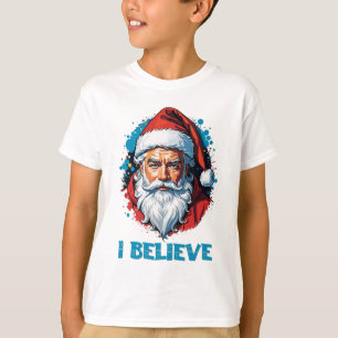 T-shirt Je crois en le style Graffiti du Père Noël