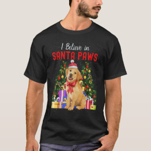 T-shirt Je Crois En Père Noël Paws Mignonne Christmas Labr