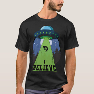 T-shirt Je crois que les soucoupes volantes UFO Alien Ufol