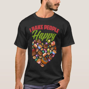 T-shirt Je Cuis Les Gens Heureux Cuisiner Cuisine Pâtisser