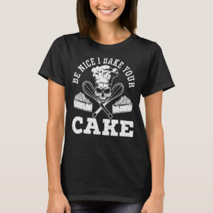T-shirt Je Cuis Votre Pâte À Cuisson À La Muffine Baker Cu