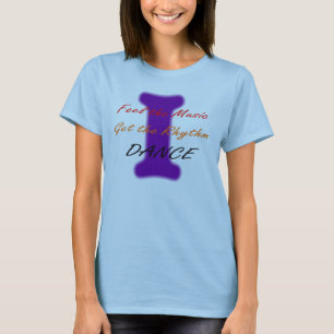 T-shirt Je danse (le pourpre)