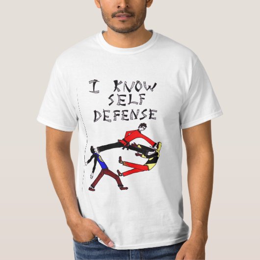 T-shirt Je d'Eli Tennant sais l'autodéfense (Devant)