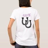 T-shirt Je des femmes "suis un fan fou de cheval !" (Dos)
