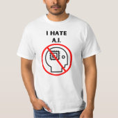 T-shirt Je déteste A.I. (Devant)