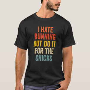 T-shirt Je Déteste Coureur Coureur Coureur Pour Hommes Vin