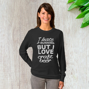 T-shirt Je déteste courir mais j'adore la bière artisanale