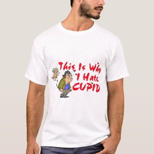 T-shirt Je Déteste Cupide (Devant)