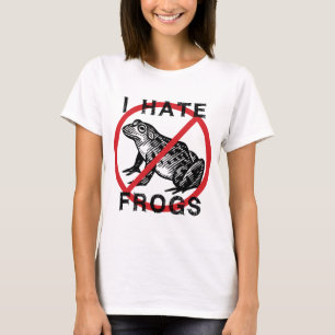 T-shirt Je déteste des grenouilles
