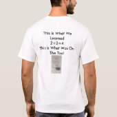 T-shirt Je déteste des maths ! (Dos)
