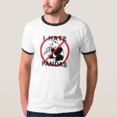 T-shirt Je déteste des pandas (Devant)