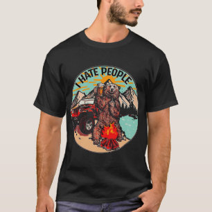 T-shirt Je déteste des personnes que je mange de la bière