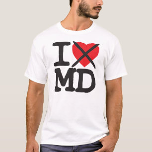 T-shirt Je déteste DM - le Maryland