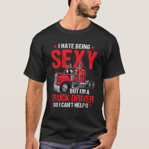 T-shirt Je déteste être Truckie LGV Funny Truck Driver Tru