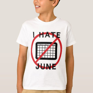 T-shirt Je déteste juin