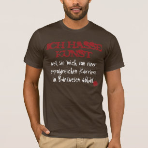 T-shirt Je déteste l'art...