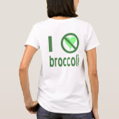 T-shirt Je déteste le brocoli (Dos)