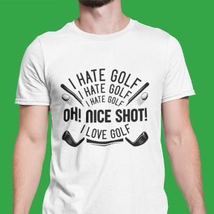 T-shirt Je déteste le golf
