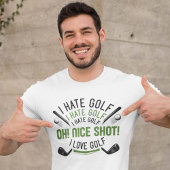 T-shirt Je déteste le golf