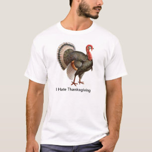 T-shirt Je déteste le thanksgiving