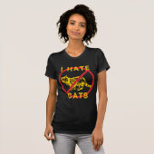 T-shirt Je déteste les chats (Devant entier)