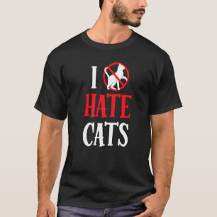 T-shirt Je déteste les chats dit Chien Chien Chien Chien C