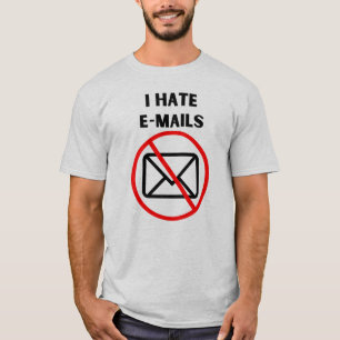 T-shirt Je déteste les e-mails