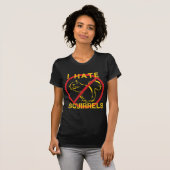 T-shirt Je déteste les écureuils (Devant entier)