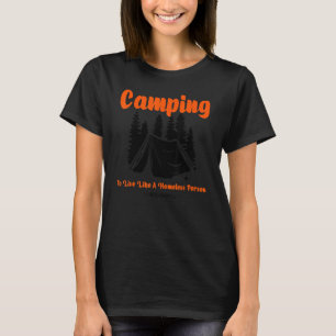 T-shirt Je Déteste Les Gens Un Camping Randonnée N Live Ho