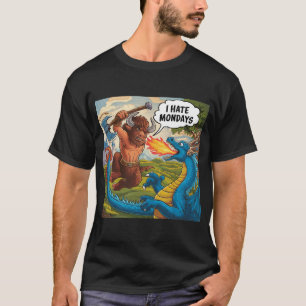 T-shirt Je déteste les lundis